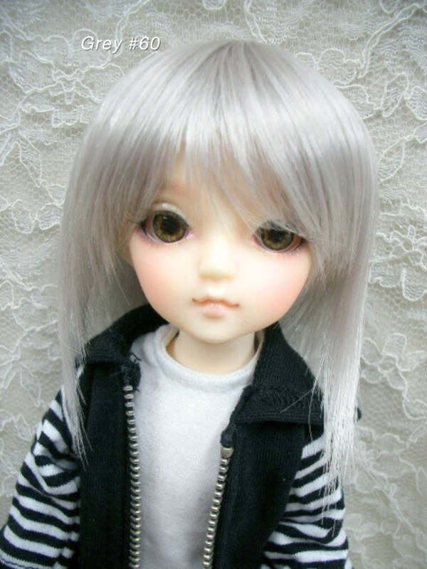 Wig / 6-7 inch / Short (Grey #60)