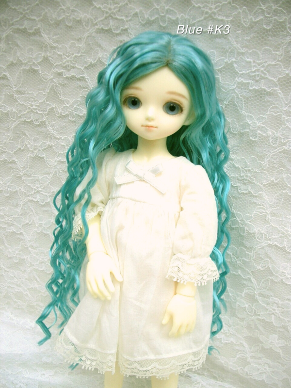 Wig / 6-7 inch / Long Wave (Blue #K3)
