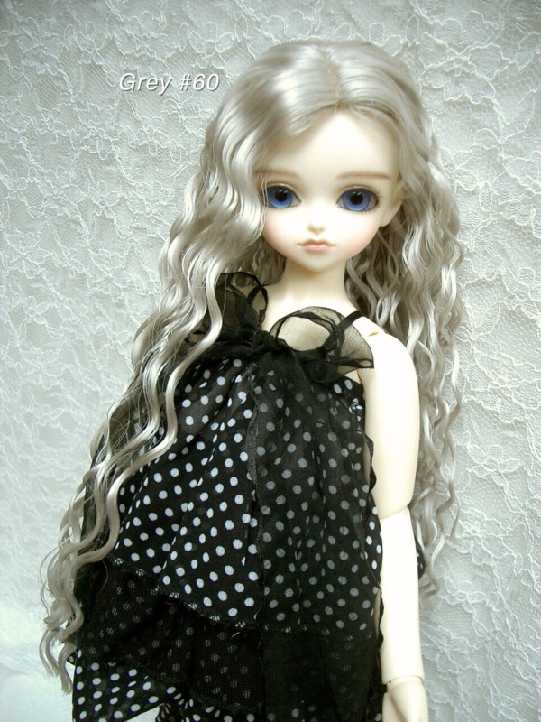 Wig / 6-7 inch / Long Wave (Grey #60)