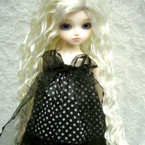 Wig / 6-7 inch / Long Wave (Milkwhite #K19)