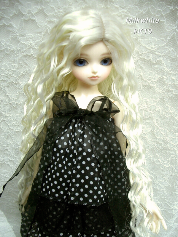Wig / 6-7 inch / Long Wave (Milkwhite #K19)