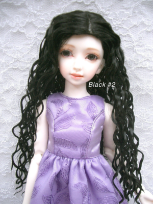Wig / 6 inch / One-length Long Wave (Black #2)