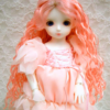 Wig / 6 inch / One-length Long Wave (Pink #K1)