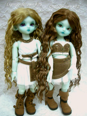 Wig / 6 inch / One-length Long Wave (Lightgoldbrown #25)