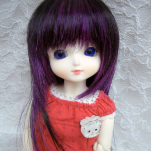 Wig / 6 inch / Semi-long (Black-lilac #2/N5HL)
