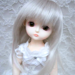Wig / 6 inch / Semi-long (Grey #60)