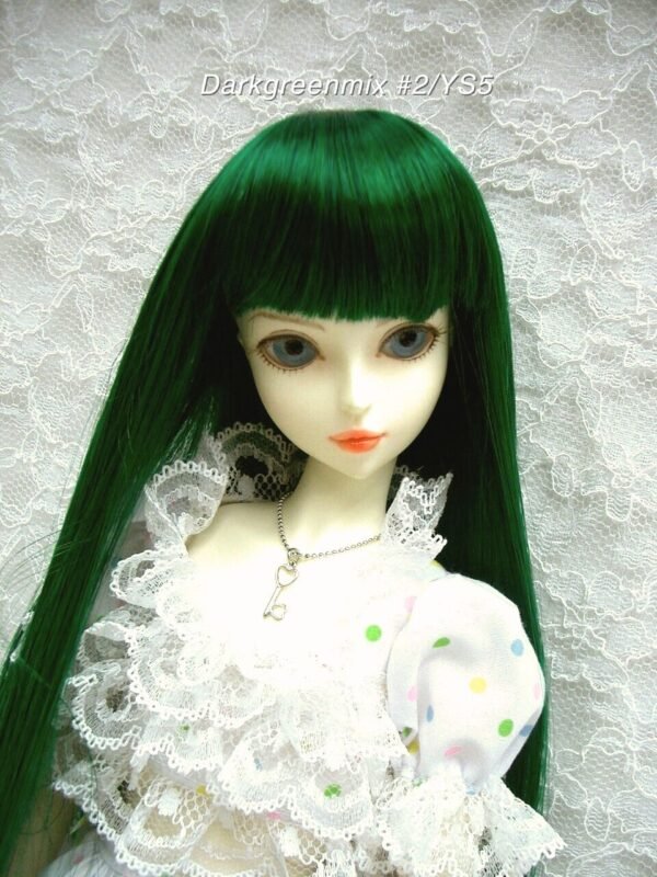 Wig / 6-7 inch / Long Straight (Darkgreenmix #2/YS5)