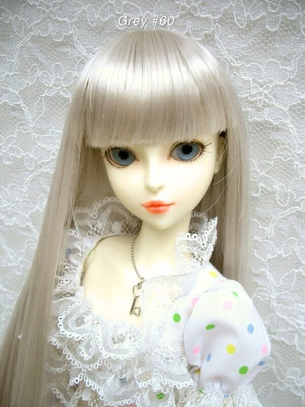 Wig / 6-7 inch / Long Straight (Grey #60)