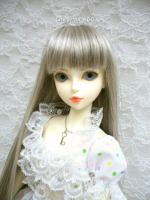 Wig / 6-7 inch / Long Straight (Greymix #56)