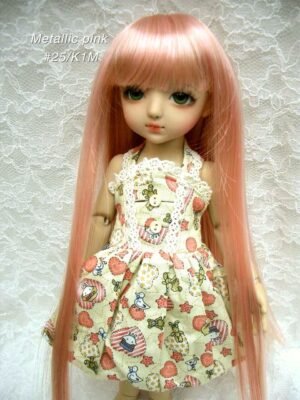 Wig / 6-7 inch / Long Straight (Metallic pink #25/K1M)