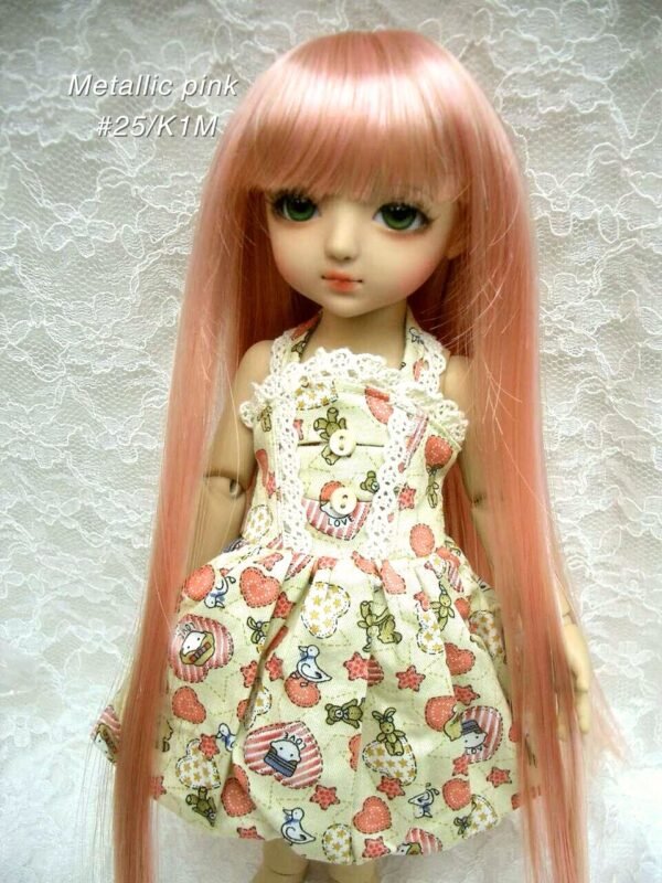 Wig / 6-7 inch / Long Straight (Metallic pink #25/K1M)