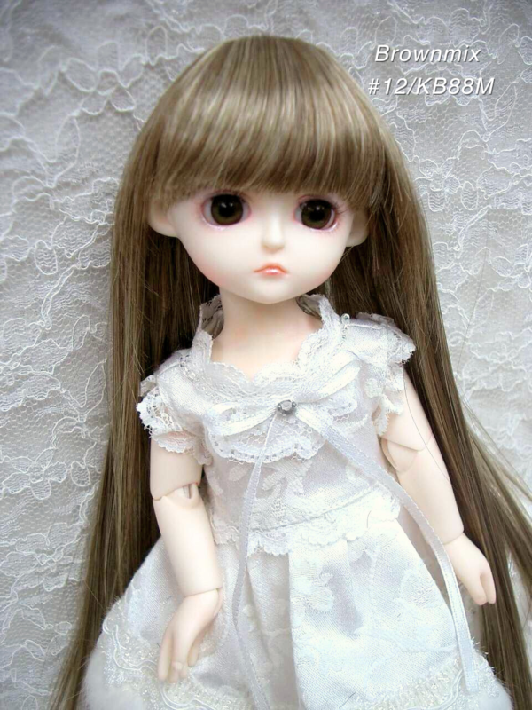 Wig / 6 inch / Long Straight (Brownmix #12/KB88M)