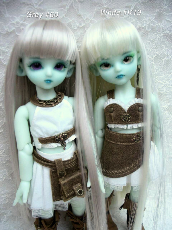 Wig / 6 inch / Long Straight (White #K19)