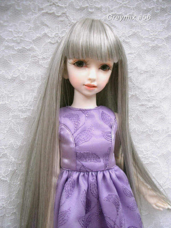 Wig / 6 inch / Long Straight (Greymix #56)