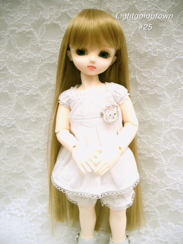 Wig / 6 inch / Long Straight (Lightgoldbrown #25)