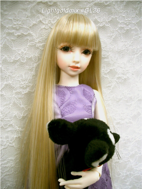 Wig / 6 inch / Long Straight (Lightgoldmix #GL26)