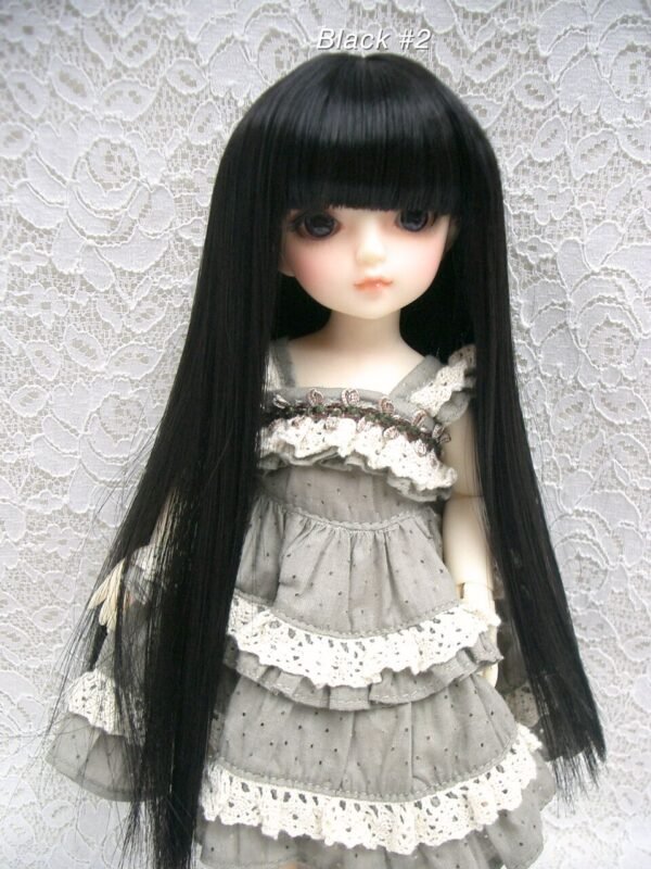 Wig / 6-7 inch / Medium Long Straight (Black #2)