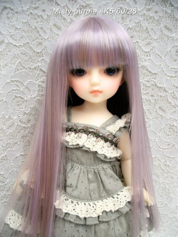 Wig / 6-7 inch / Medium Long Straight (Misty purple #K5/60/25)