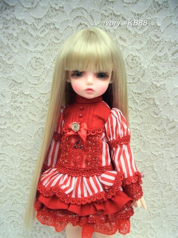 Wig / 6 inch / Medium Long Straight (Ivory #KB88)