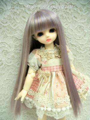 Wig / 6 inch / Medium Long Straight (Misty purple #K5/60/25M)