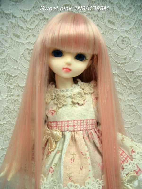 Wig / 6 inch / Medium Long Straight (Sweet pink #N9/KB88M)