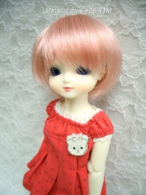 Wig / 6 inch / Short Bob (Metallic pink #25/K1M)