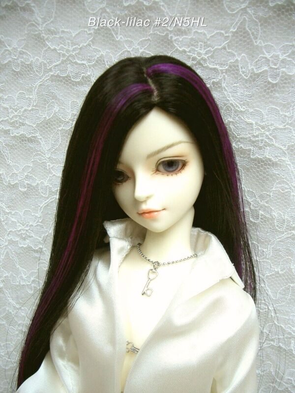 Wig / 6-7 inch / One-length Long Straight (Black-lilac #2/N5HL)