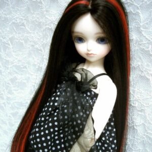 Wig / 6-7 inch / One-length Long Straight (Black-red #2/K7HL)