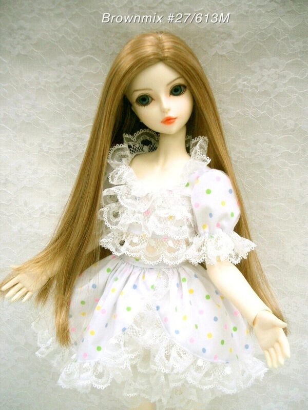 Wig / 6-7 inch / One-length Long Straight (Brownmix #27/613M)