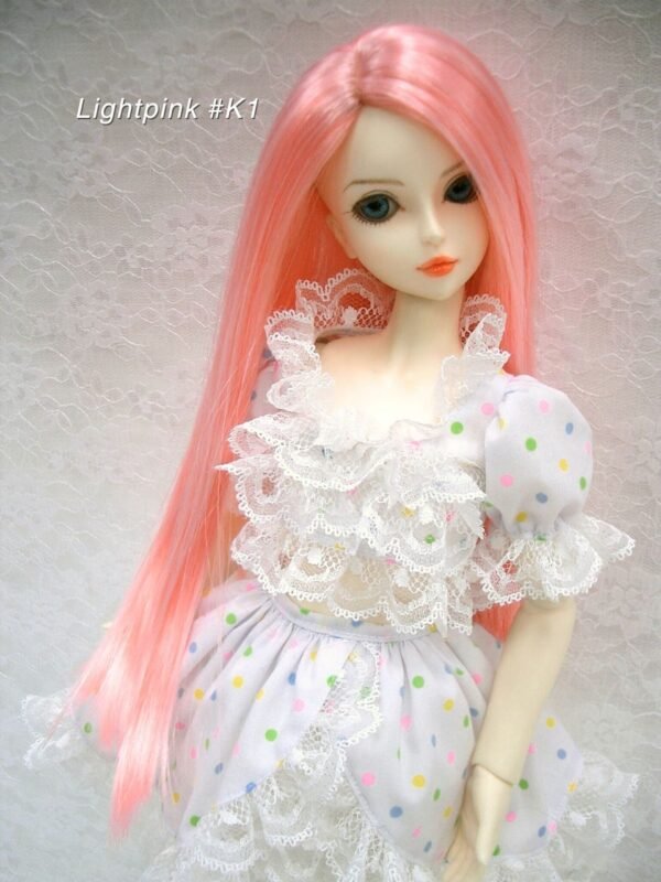 Wig / 6-7 inch / One-length Long Straight (Lightpink #K1)