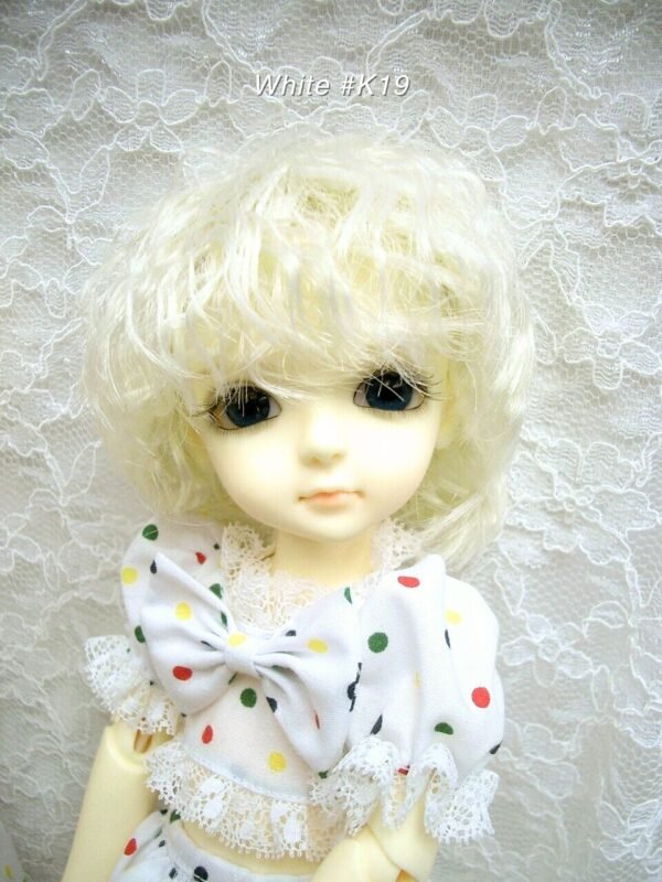 Wig / 6-7 inch / Short Wave (White #K19)