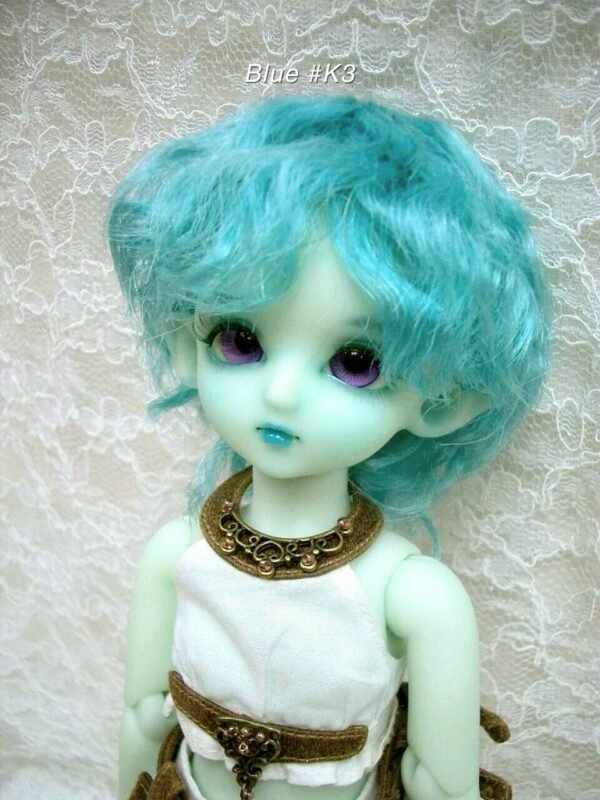 Wig / 6 inch / Short Curly (Blue #K3)