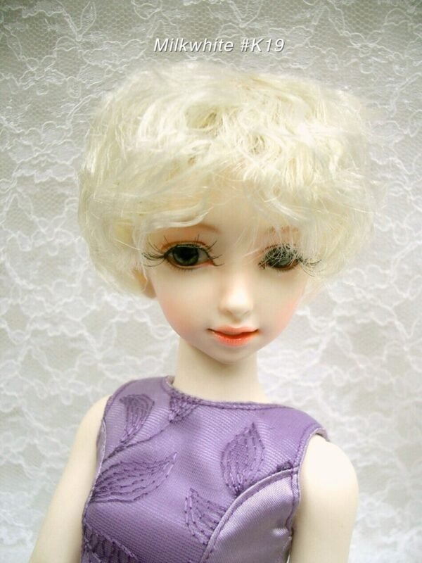 Wig / 6 inch / Short Curly (Milkwhite #K19)
