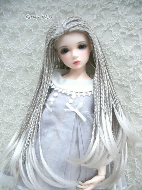 Wig / 6-7 inch / Braided Hair (Grey #60)