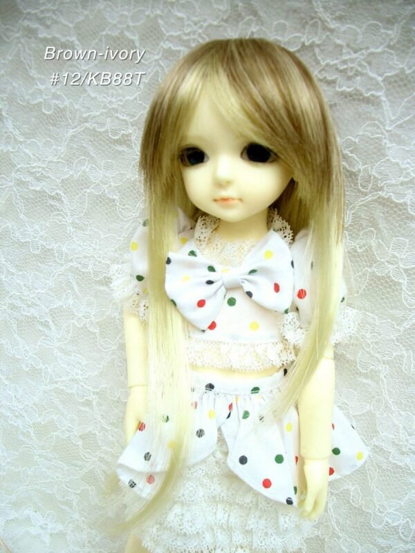 Wig / 6-7 inch / Long Gradation Layer (Brown-ivory #12/KB88T)