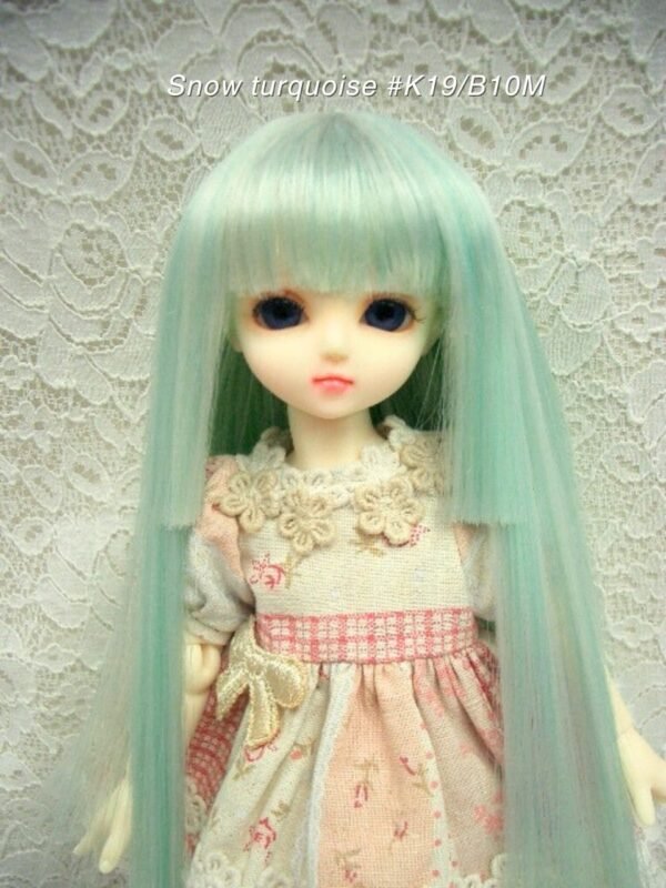 Wig / 6 inch / Princess-cut Long (Light turquoise #K19/B10M)