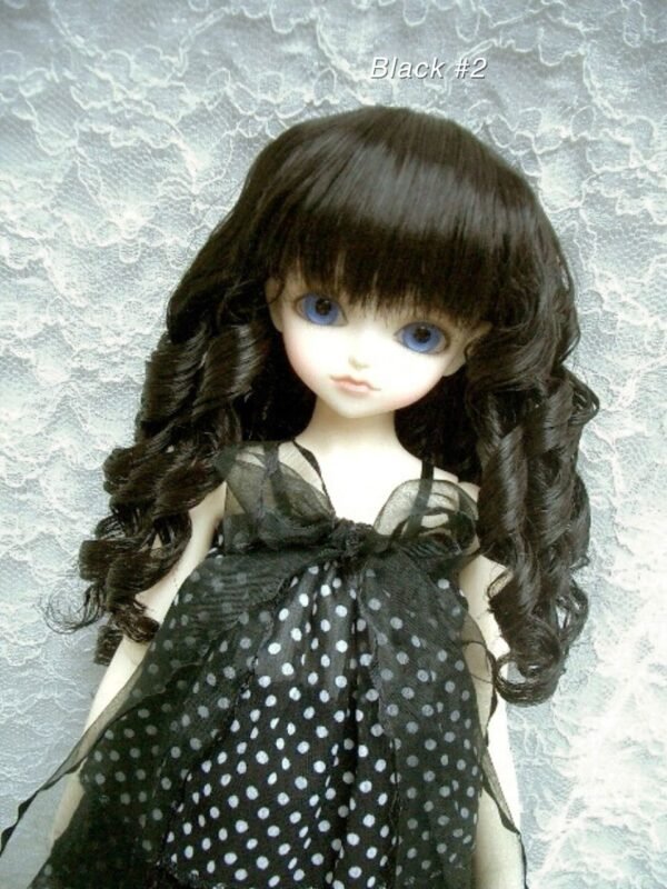 Wig / 6-7 inch / Curly Hair (Black #2)