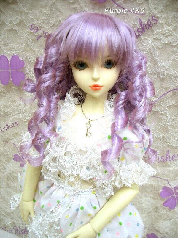 Wig / 6-7 inch / Curly Hair (Purple #K5)