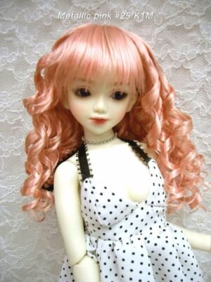 Wig / 6-7 inch / Curly Hair (Metallic pink #25/K1M)