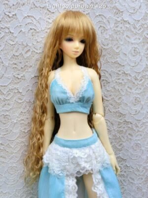 Wig / 5.5 inch / Long Wave (Lightgoldbrown #25)