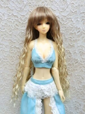 Wig / 5.5 inch / Long Wave (Brown-ivory #12/KB88T)