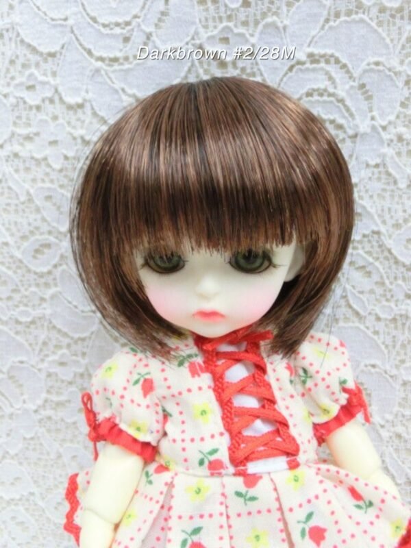Wig / 5.5 inch / Short Bob (Darkbrown #2/28M)
