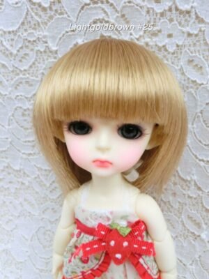Wig / 5.5 inch / Short Bob (Lightgoldbrown #25)