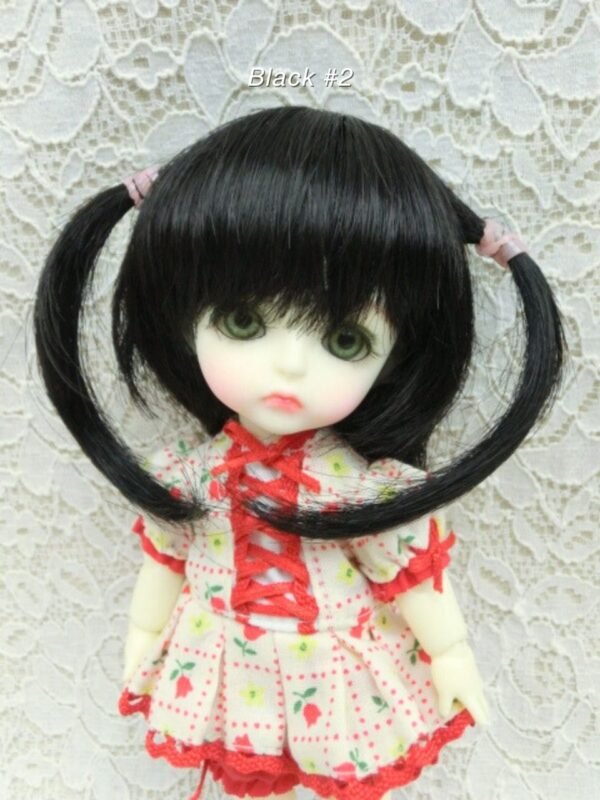 Wig / 5.5 inch / Short Twintails (Black #2)