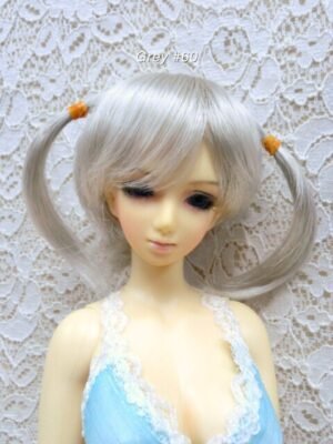 Wig / 5.5 inch / Short Twintails (Grey #60)