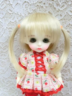 Wig / 5.5 inch / Short Twintails (Ivory #KB88)