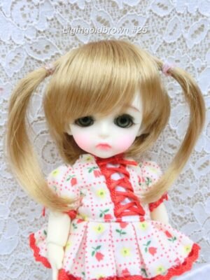 Wig / 5.5 inch / Short Twintails (Lightgoldbrown #25)