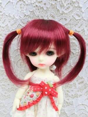 Wig / 5.5 inch / Short Twintails (Wine #39)