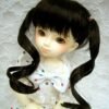 Wig / 6-7 inch / Soft Curly Twintails (Black #2)