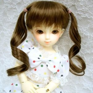 Wig / 6-7 inch / Soft Curly Twintails (Chocobrown #12)
